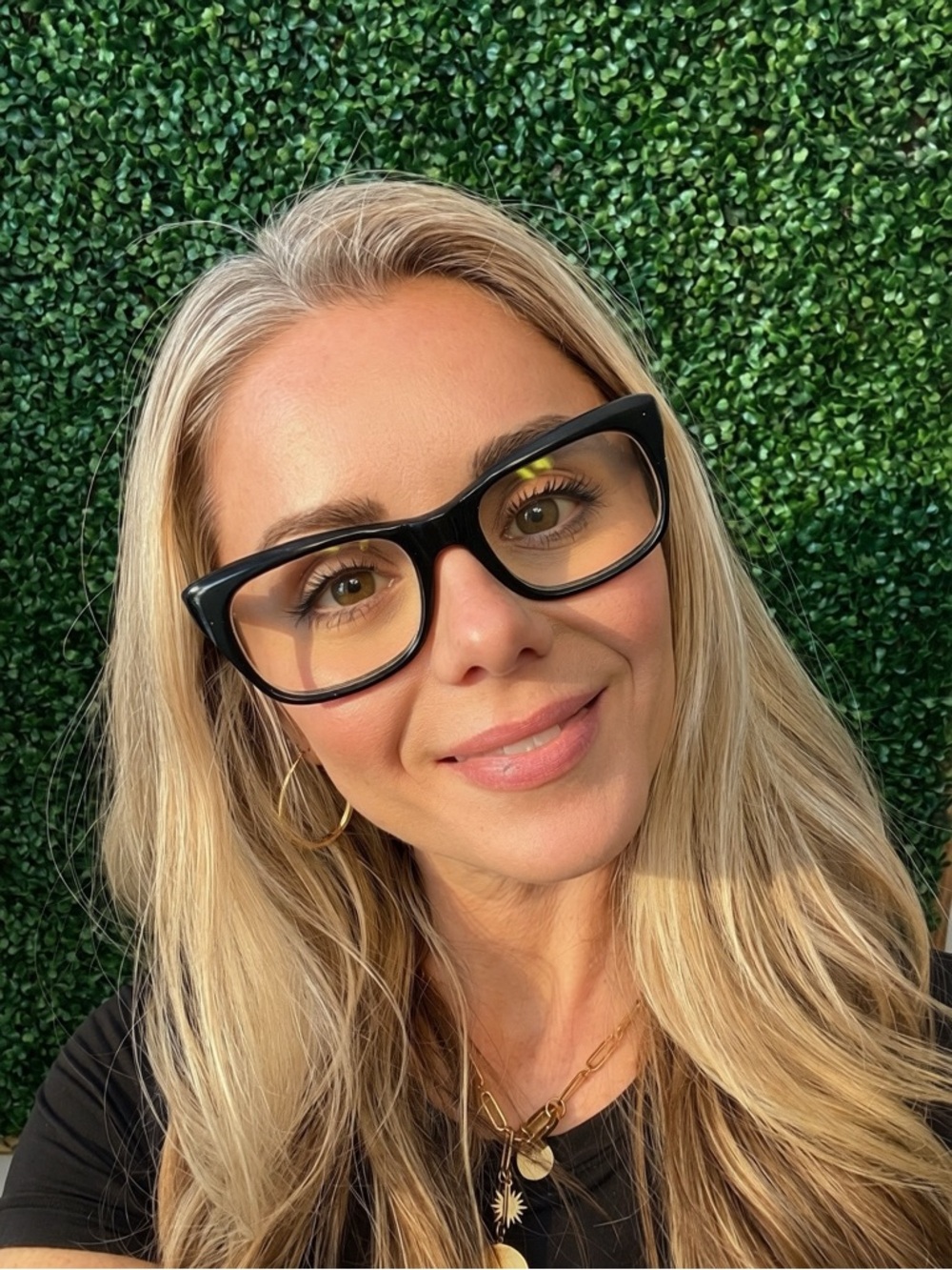 Black Chunky Cat-Eye Glasses - Bold Frame